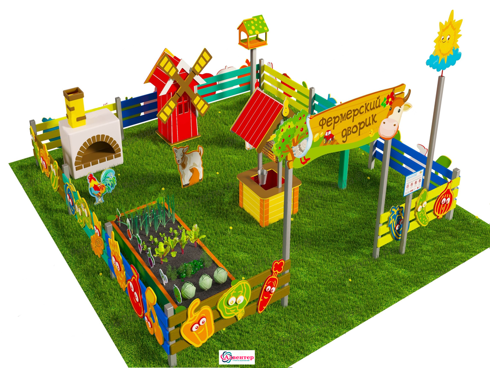 Игровая развивающая площадка Фермерский дворик Лайт