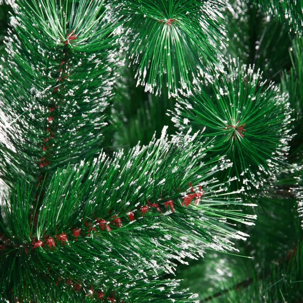 Ёлка «Созвездие» 210 см, леска серебряный иней (380 веток)