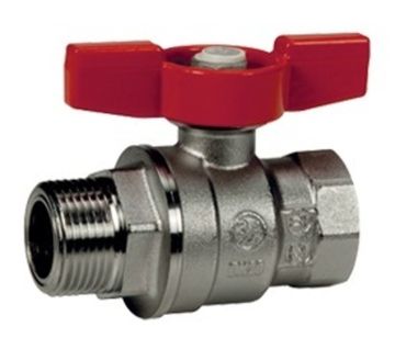 Кран шаровой Giacomini R854 1/2” НР/ВР полнопроходной ручка-бабочка