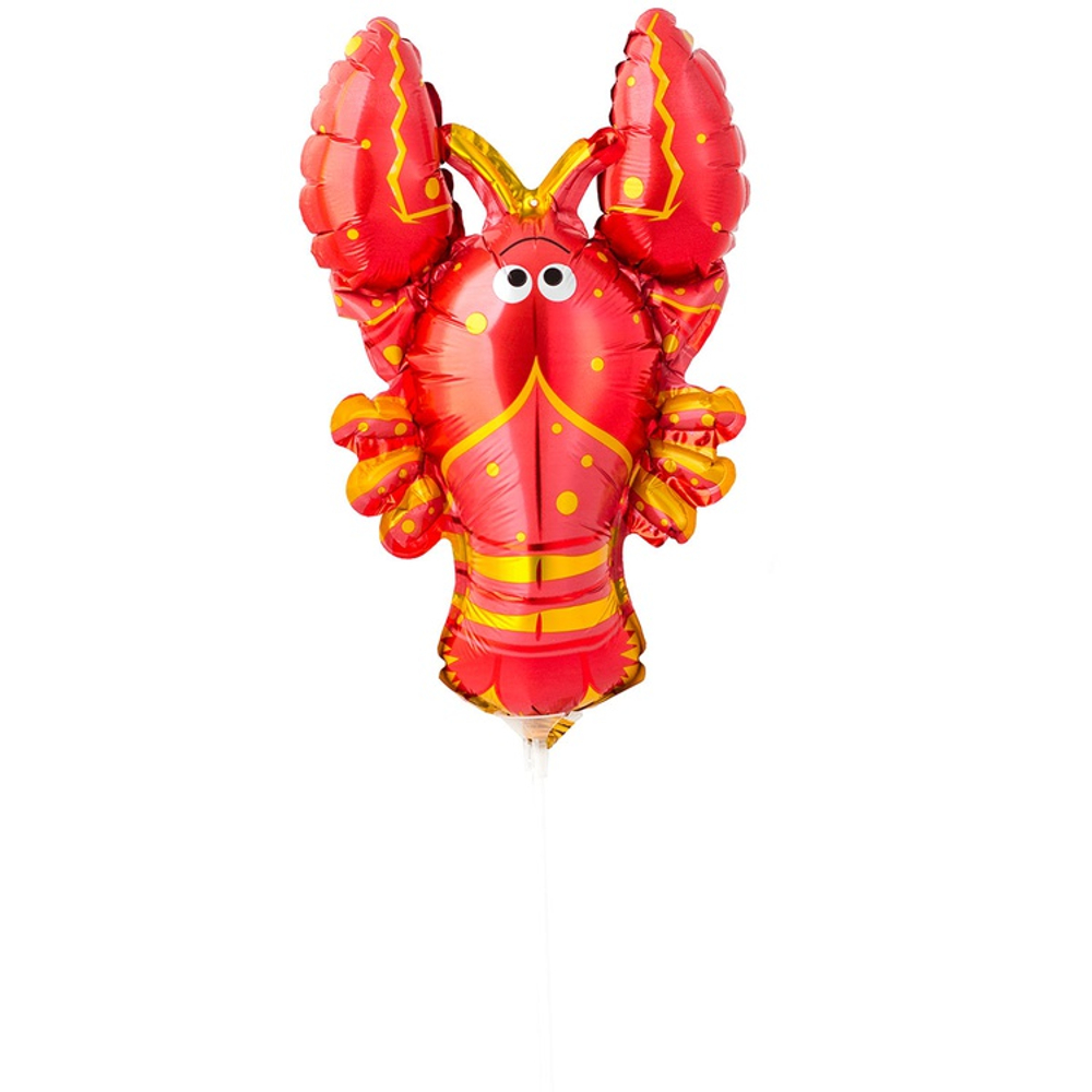 Шар Фольгированный Рак Лобстер (Оранжевый)