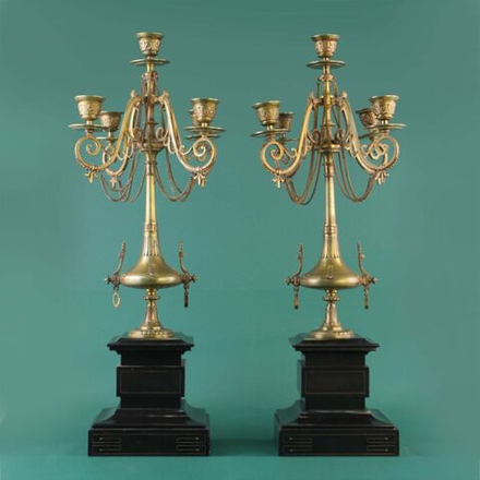 Винтаж: Пара канделябров в стиле Наполеона |||