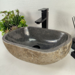 Раковина из речного камня RS-64928 42*30*15 0856