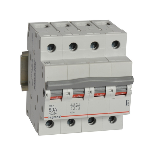 Выключатель-разъединитель 80А 4П Rx3 Legrand
