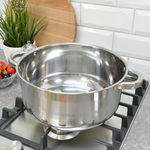 Кастрюля 5л 26см из нерж, индукционное дно