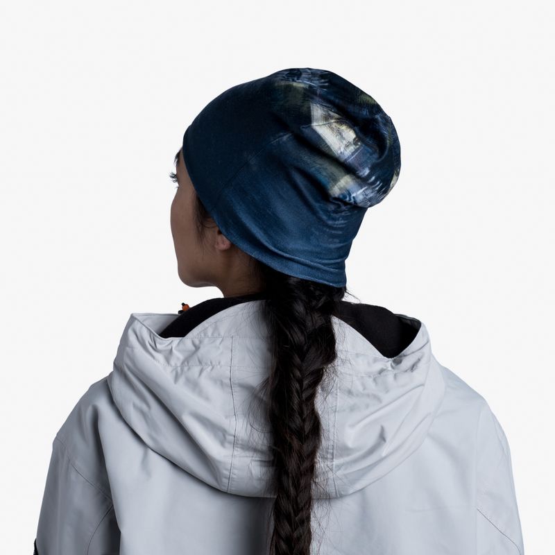 Тонкая теплая спортивная шапка Buff Hat Thermonet Hunder Multi Фото 7