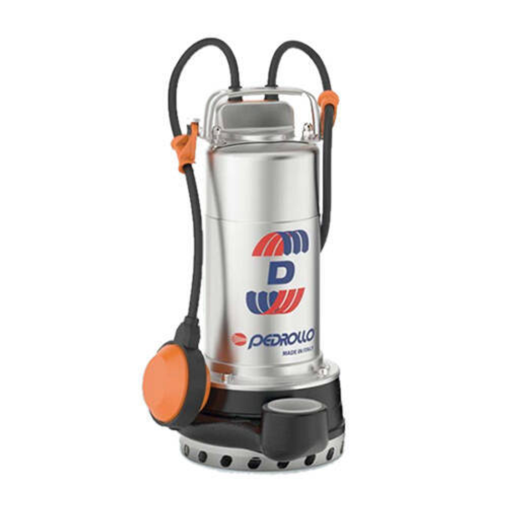 Насос дренажный Pedrollo D 10-N (0,75 кВт, Qmax 300 л/мин, Hmax 16 м, 3x400 В, кабель 5 м)