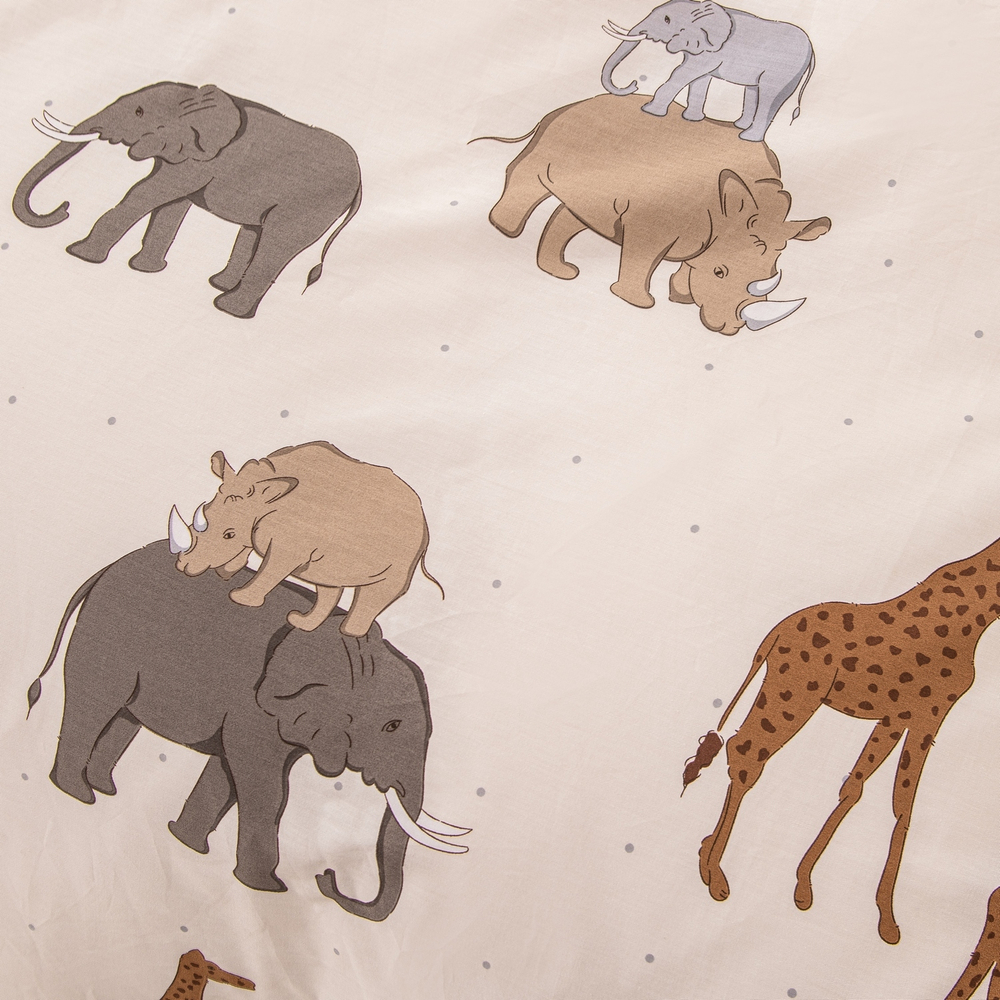 Комплект постельного белья на резинке Сатин Люкс KIDS 100% хлопок CDKR082