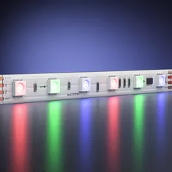 Светодиодная лента 24В 5050 14,4Вт/м 5м IP 68 Адресная (SPI) Цветная (RGB) 201249 Led Strip 201249