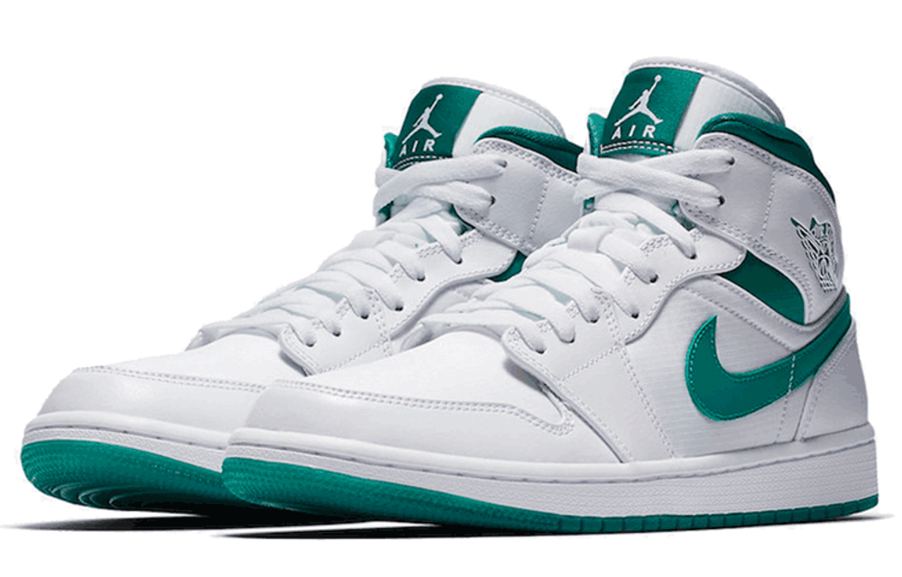 Кроссовки Jordan Air Jordan 1 Mid White Mystic Green