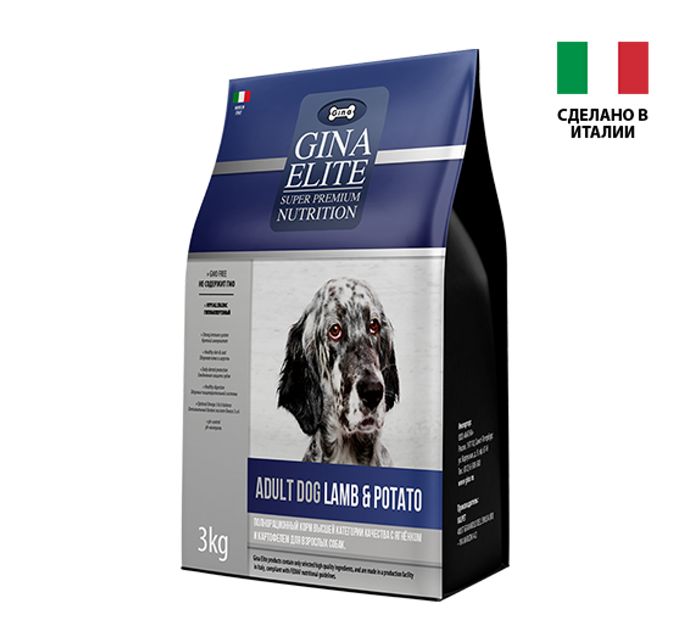 Gina Elite Adult Dog Lamb&Potato