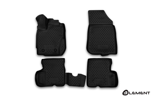 Коврики 3D в салон NISSAN Terrano, 2016-, 4 шт. (полиуретан)  AFM3D3659210K