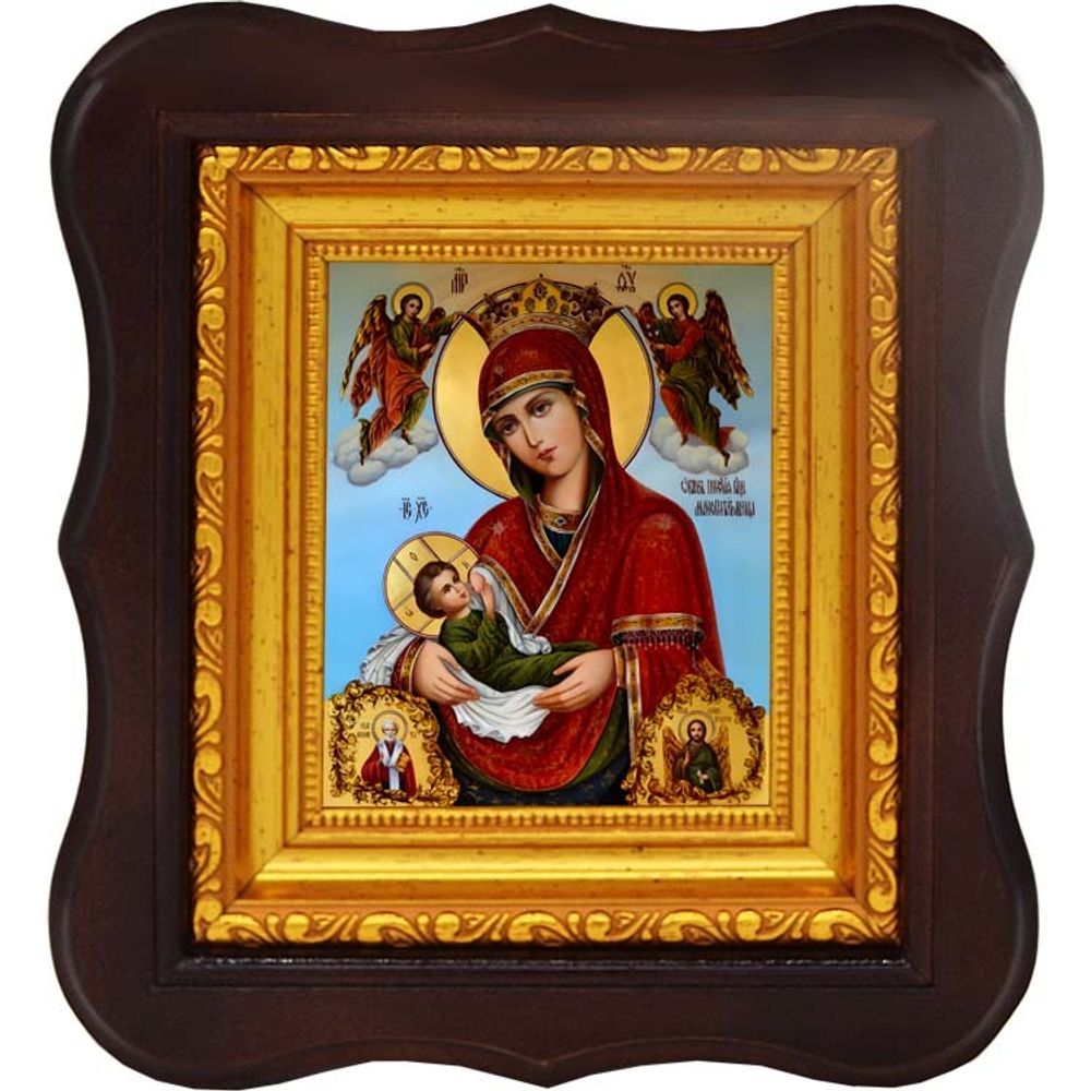 Млекопитательница. Икона Божией Матери на холсте.