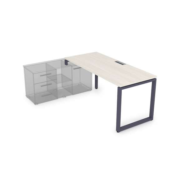 СТЛ-О.985 Стол рабочий прямолинейный, три опоры - левый (1800*800*750)