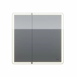 Шкаф зеркальный c LED-подсветкой Dreja POINT 80x90 белый