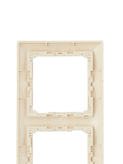 77 4353 Рамка 3 поста слоновая кость