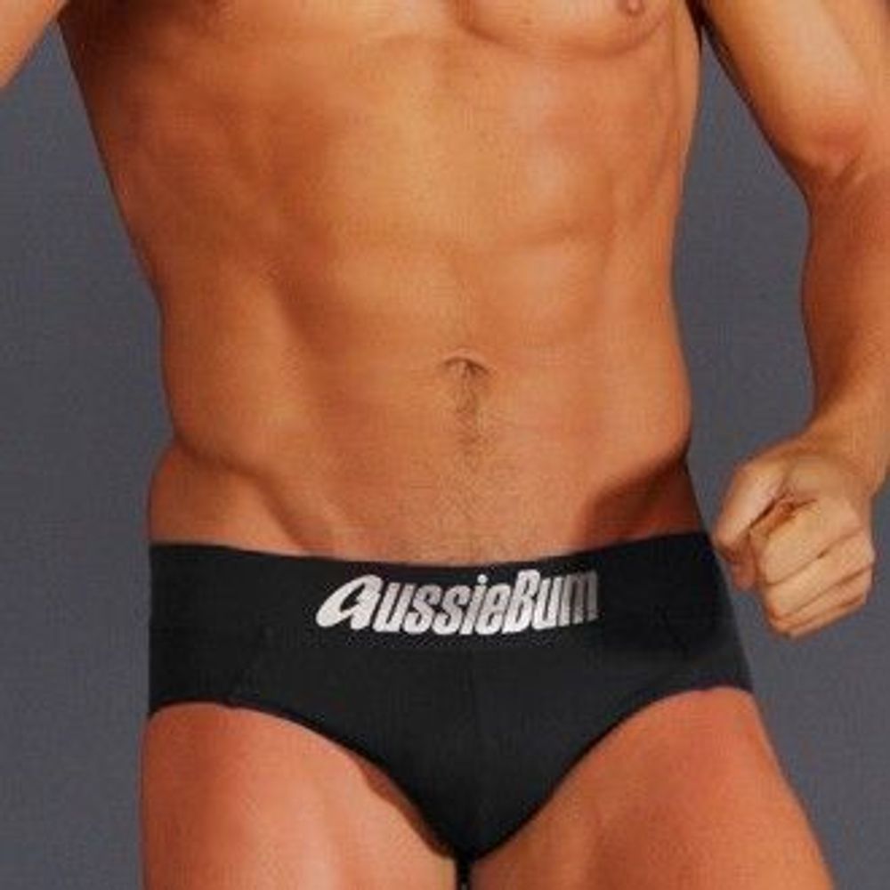 Мужские брифы черные классические Aussiebum Classic Swim Brief