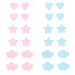 The Creme Shop, Cotton Candy Skin, гидроколлоидные патчи от акне, звезда, сердце и облака, 24 патча