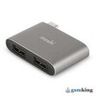 Moshi Adapter (USB-C PD port to 2 x USB A) Gray 99MO084214