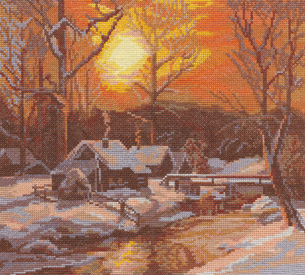 Набор для вышивания "PANNA"PS-0378 "Зимнее утро" 29 х 26 см