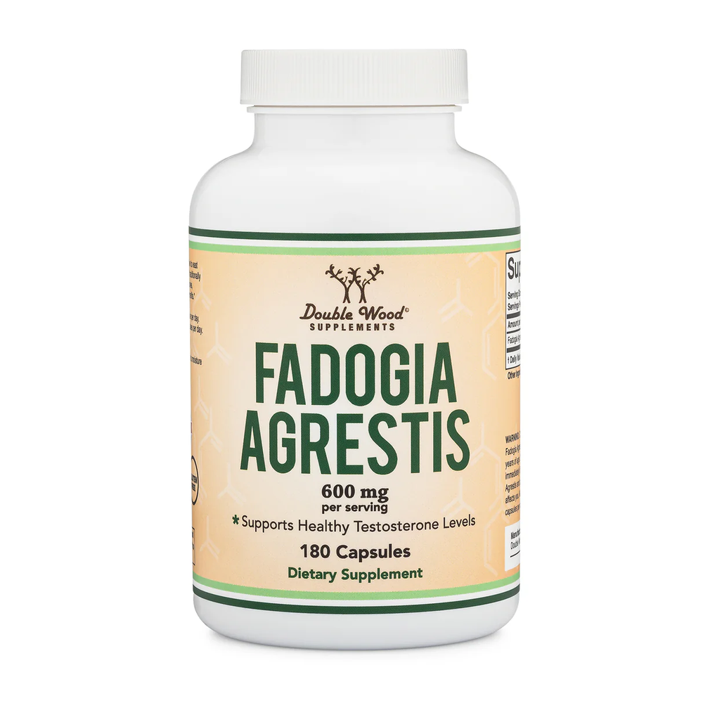 Double Wood Supplements - Fadogia Agrestis - 180 x 300 mg capsules