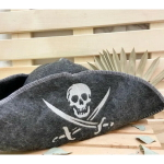Шапка банная классическая «Пират», цвет серый, (без упаковки)