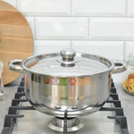 Кастрюля 3,3л 24см из нержавеющей стали, индукционное дно