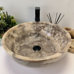 Раковина из оникса Bowl Grey TinLip BO-63005 45*45*17 42