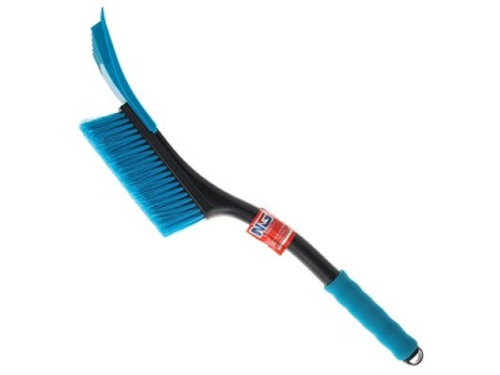 Щетка для уборки снега со скребком распушенной щетиной 54см NEW GALAXY