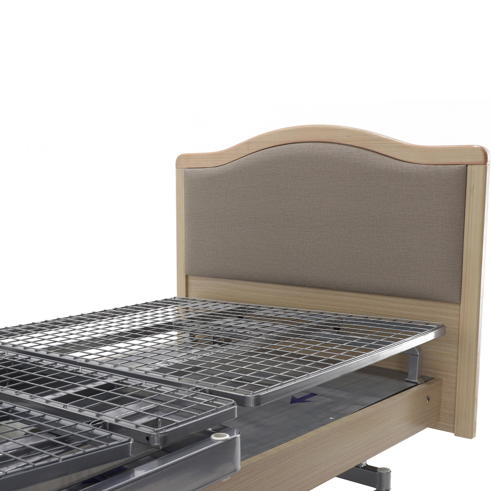 Кровать электрическая MED-MOS DB-2B с поворотным креслом в левую сторону (светлое дерево)