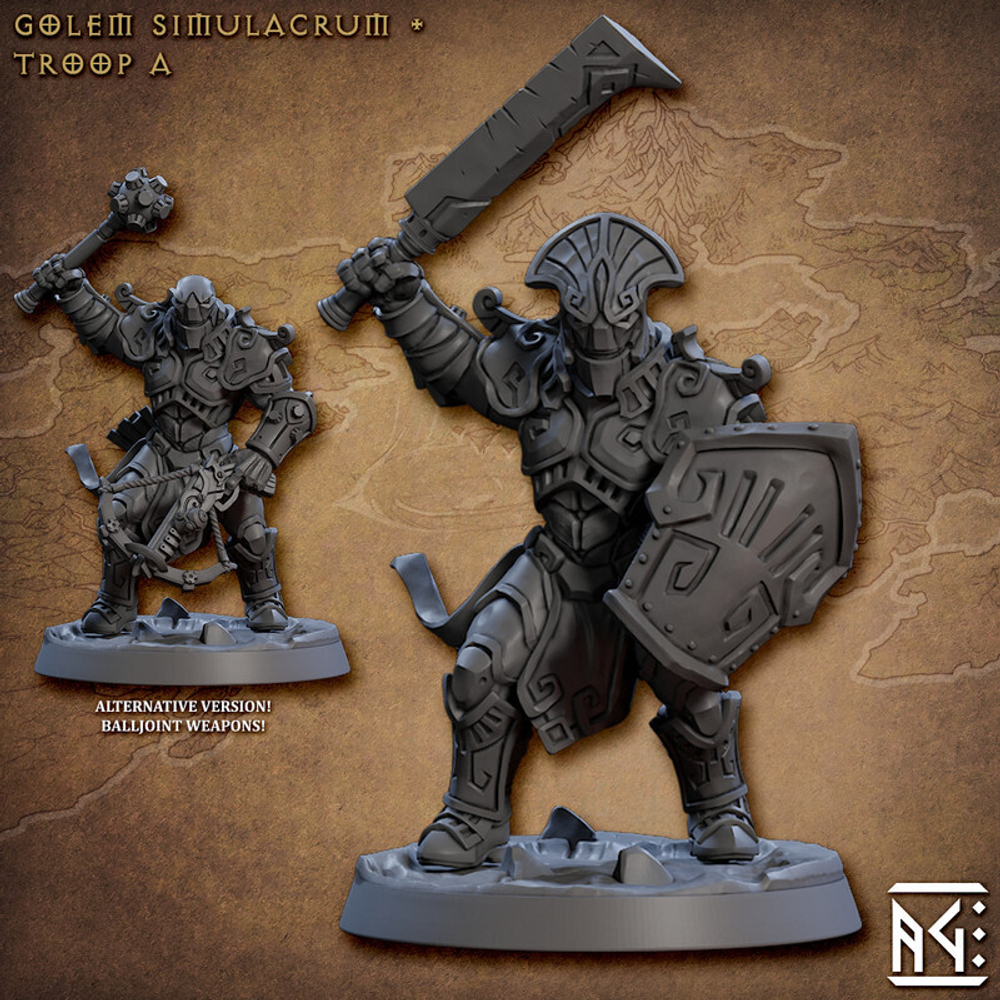 Кованный Констракт Warforged Воин Паладин Варвар Файтер Рыцарь 1 шт миниатюра для dnd, днд, pathfinder, фентези, Настольная игра, НРИ, Варгейм, РПГ