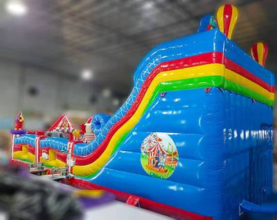 Коммерческий надувной батут «Парк развлечений» 10*6*6 м