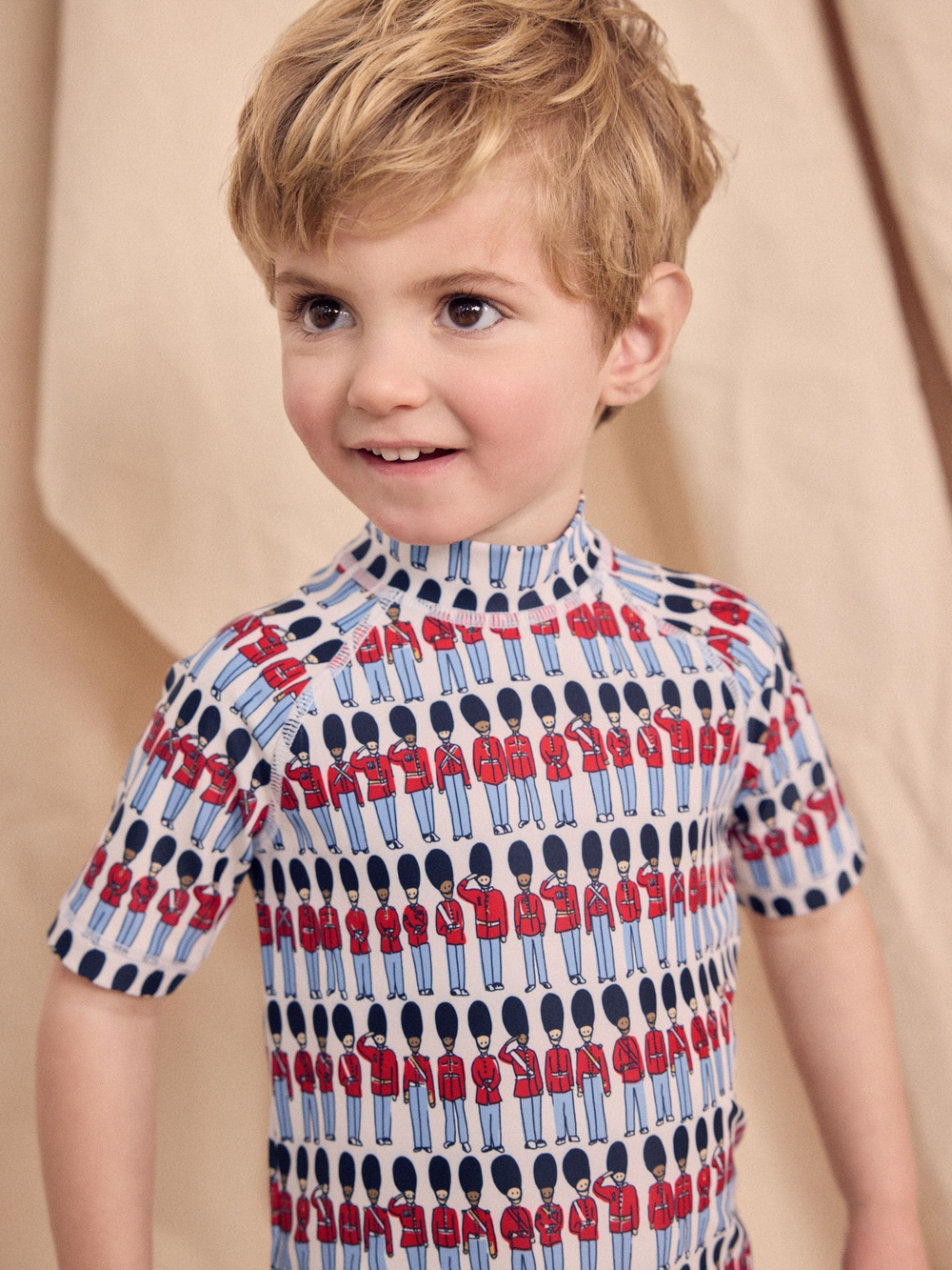 Костюм плавательный слитный для мальчика Next AG2-975, Голубой, Красный