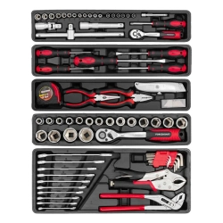 Набор инструментов 85пр. 1/4'', 1/2''(6гр.) FORCEKRAFT FK-4087C