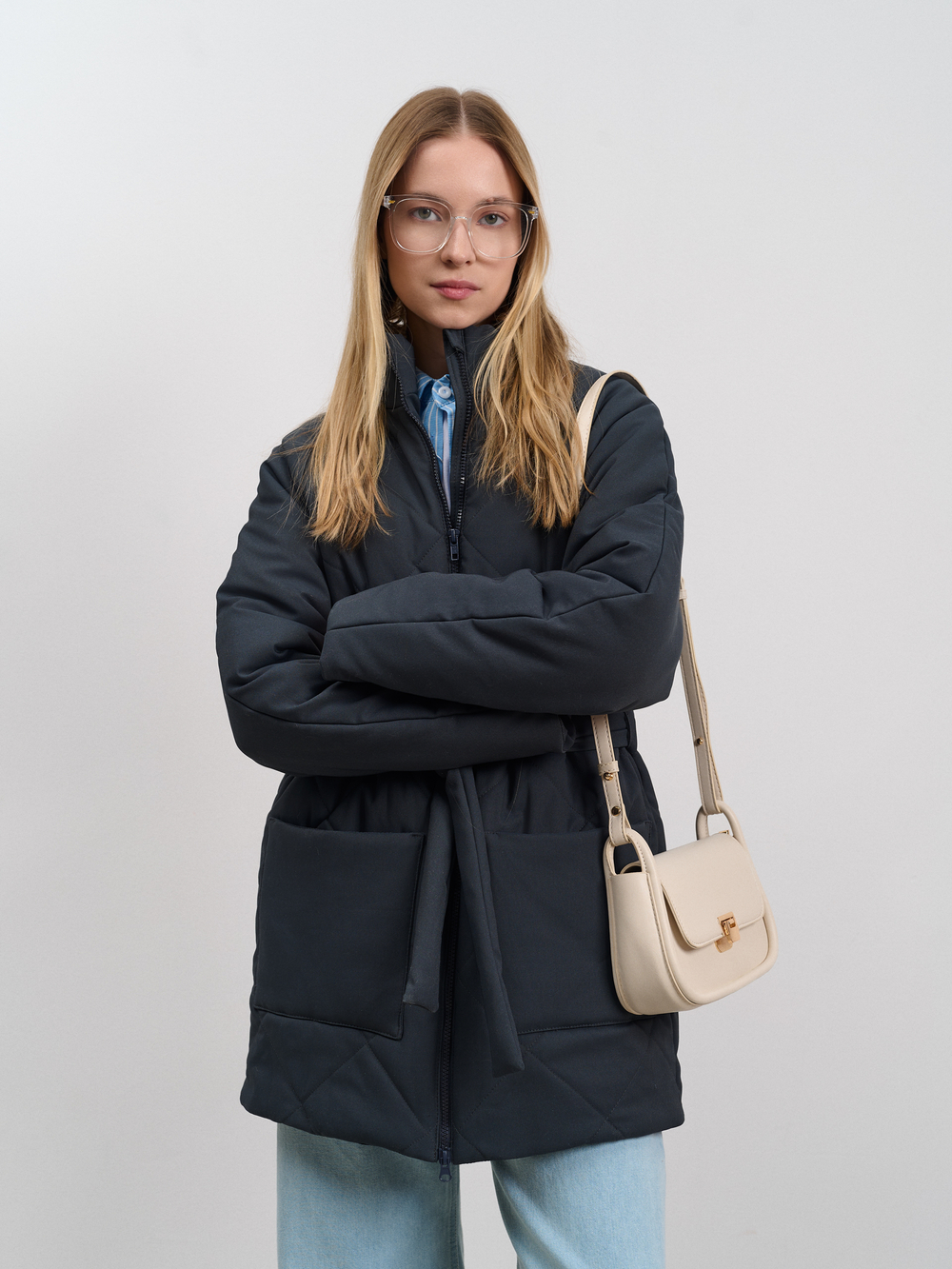 Куртка женская демисезонная "Баланс" серый