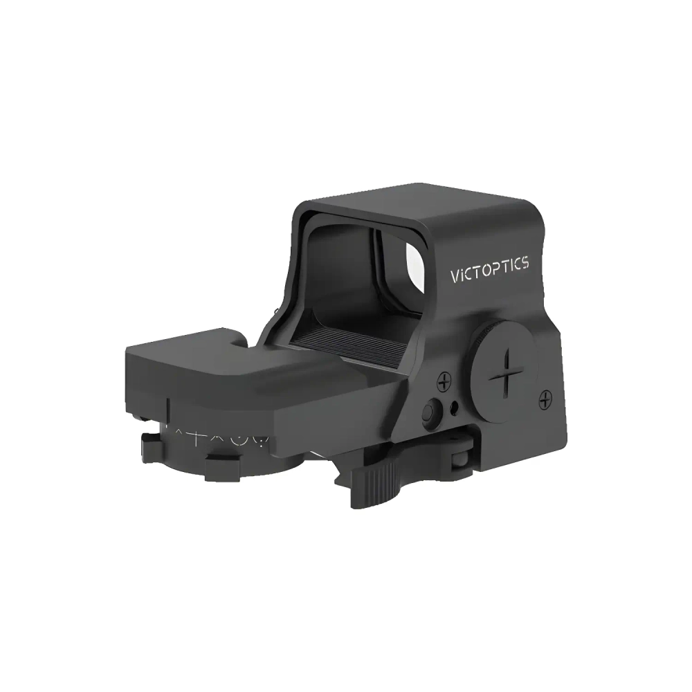 Коллиматорный прицел VictOptics SRD 1x27x39 (RDSL35) вид сбоку с логотипом