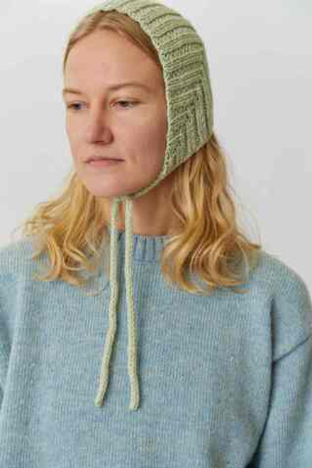 Мини-косынка яблочного цвета