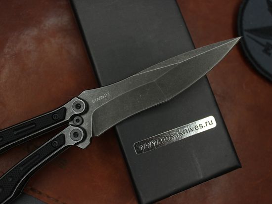 Нож-бабочка НОКС "Эльф" (черный) 204-500401