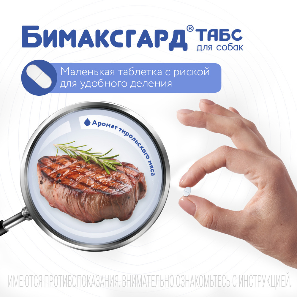 БИМАКСГАРД ТАБС Таблетки от глистов для щенков и собак мелких пород (2 таблетки)