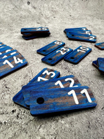 Номерки для ключей 2х5см