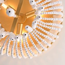 Потолочная Люстра Jacqueline Clear Flush-Mount Brass By Imperiumloft