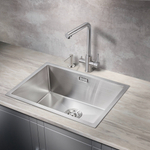 Мойка для кухни MILACIO Denia 58 Steel MC.77450 сталь нержавеющая