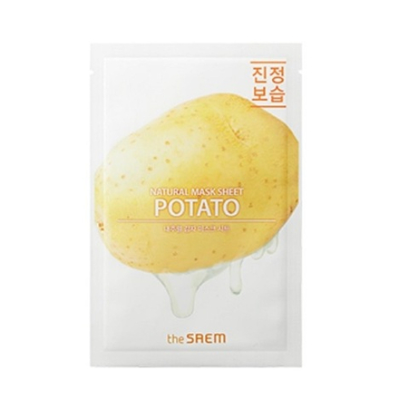 Маска на тканевой основе для лица N с экстрактом картофеля Natural Potato Mask Sheet 21мл