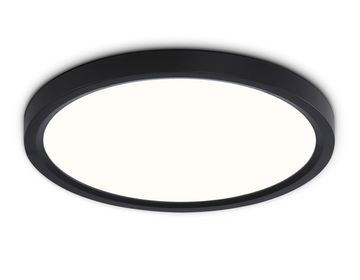 Светильник светодиодный ультратонкий с CCT-переключателем 20W 3000K-6500K FZ1904 BK чёрный Air Slim Orbital Ambrella