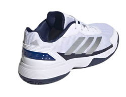 Детские кросовки для Padel Adidas Kids Crazyquick - cloud white/silver metallic/dark blue