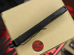 Нож Microtech Ultratech DELTA D/E A+++ - черная рукоять , клинок дагер апокалиптик