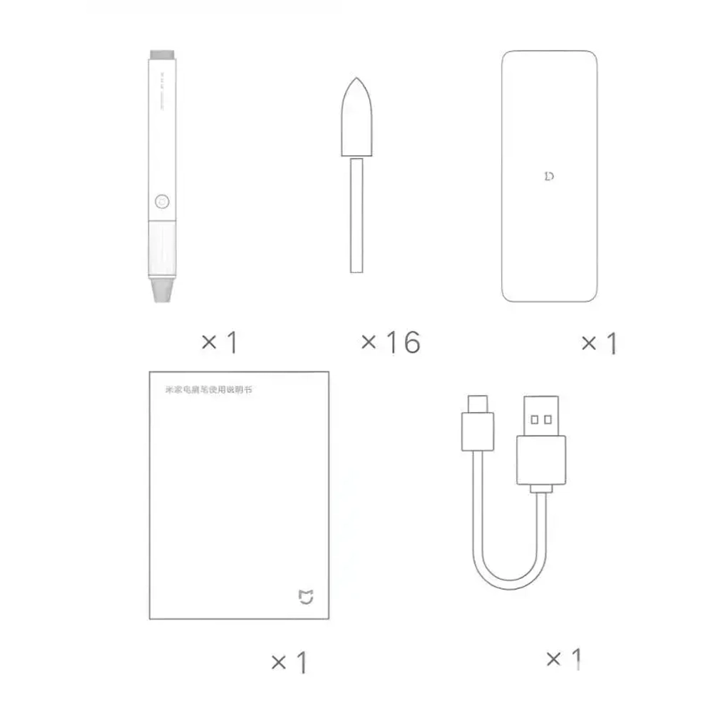 Гравер электрический Mijia Household Appliances Sharpening Pen (MJDMB001QW), серый