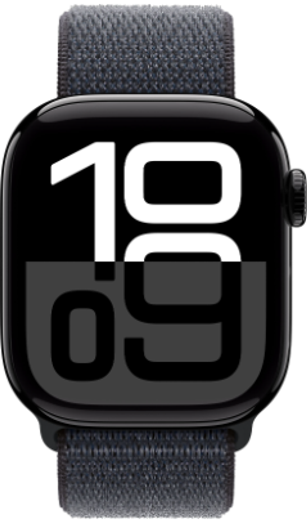 Apple Watch Series 10 42mm Jet Black Aluminum Case with Ink Sport Loop (M/L)