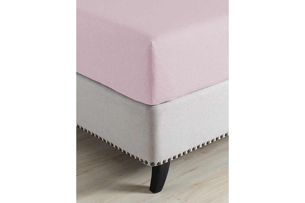 Простынь GoodNight Трикотаж 200х200х20 Розовый на резинке