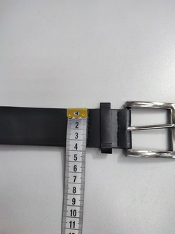 Ремень базовый черный стильный, новый