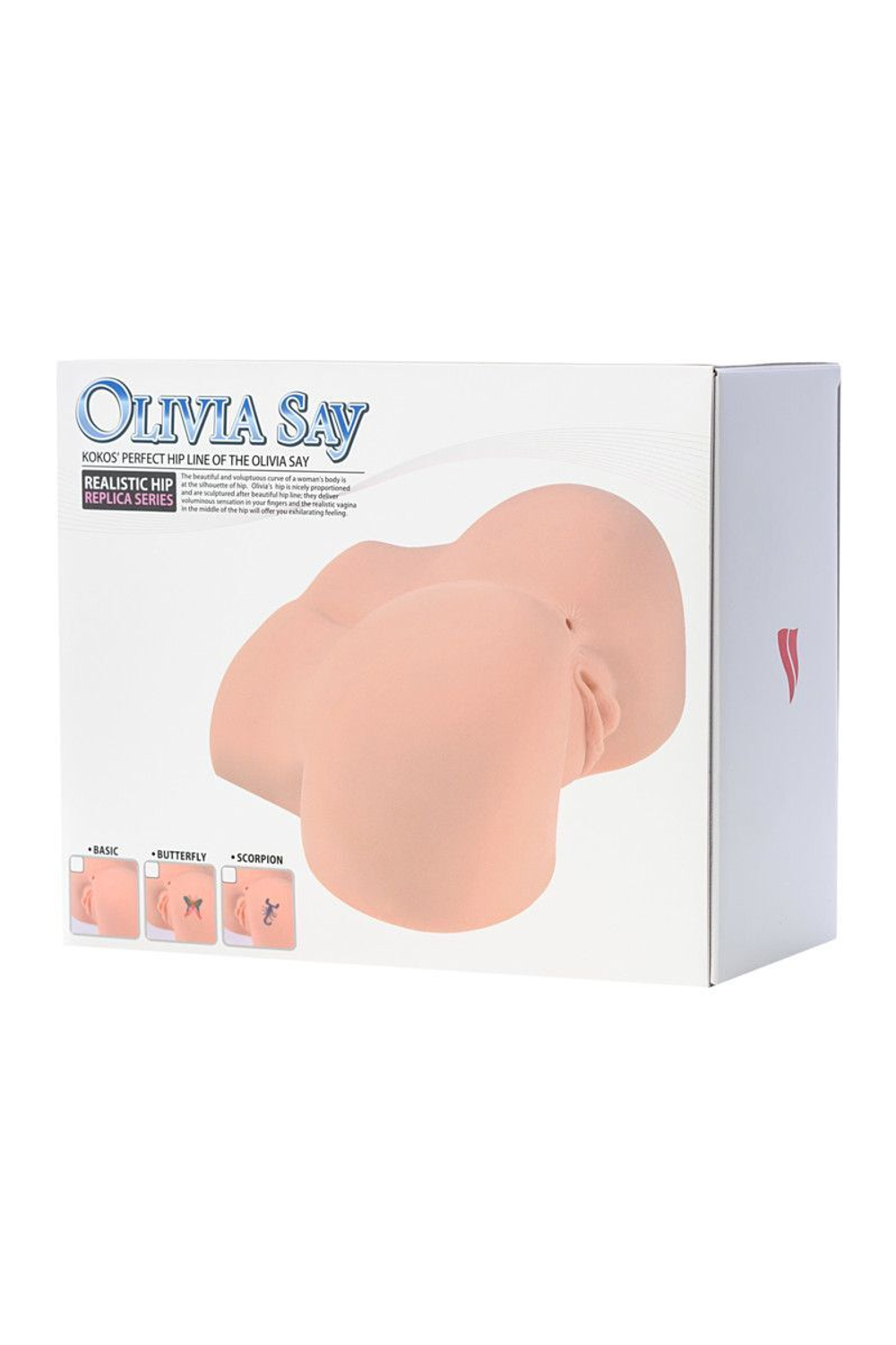 Вибрирующий мастурбатор-полуторс Olivia Say: вагина и анус